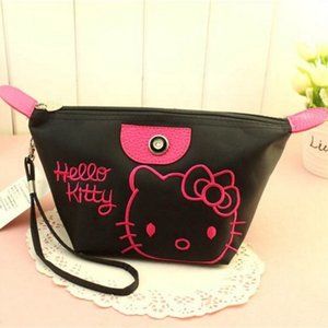 Black - Hello kitty cosmetic case